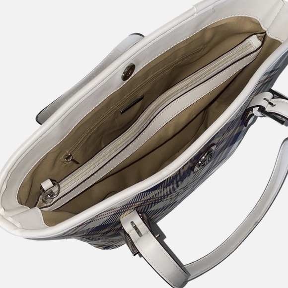 Giani Bernini Saffiano Plaid Tote NWT - Picture 6 of 11